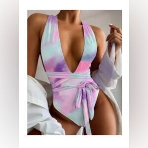 SHEIN tie dye one piece never worn